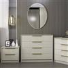 Dmora - Cassettiera Grumium, Settimino Multiuso, Comò Camera da Letto, Mobile con cassetti, 100x45 h85 cm, Cemento