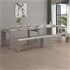 Dmora Panca Ubertino 25x290x45h cm Grigio Peso Supportato 400 kg Colore Rivestimento Grigio, Materiale Rivestimento in Legno Nobilitato Made in Italy