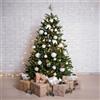 Dmora - Albero di Natale 270 cm Vienna, Pino artificiale, Albero effetto reale, Alberello natalizio extra folto, 165x165 h270 cm, Verde