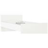 Dmora Letto Singolo Fanny, Sommier per Camera da Letto, Giroletto per Stanza, Struttura Porta Materasso, 197x96 h80 cm, Bianco