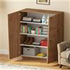 Dmora - Armadio multiuso 2 ante Zulimo, Mobile multifunzione, Armadietto a 2 ante, 120x44h126 cm, Rovere