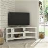Dmora - Mobile porta TV Sadalmelik, Credenza da soggiorno, Armadio basso per TV, Base parete attrezzata, 110x36 h45 cm, Bianco