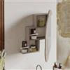 Dmora - Specchio Azmidi, Specchiera, Articolo d'arredo a Muro, Decorazione con Specchio, 60x13 h75 cm, Beige