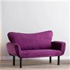 Dmora - Divano Letto 2 posti Asterope, Sofà trasformabile, Divanetto per Ospiti, Poltrona Letto, 140x65 h70 cm, Viola
