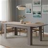 Dmora Tavolo per sala da pranzo estensibile, Consolle allungabile, Tavolo moderno con allunghe, cm 160/220x88h80, colore Cemento