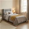 Talamo Italia Letto Singolo Adelaide, Letto Contenitore con Rivestimento in Tessuto, 100% Made in Italy, Apertura Frontale, Adatto per Materasso Cm 80x190, Grigio