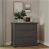 Dmora - Cassettiera Clairett, Settimino Multiuso, Comò Camera da Letto, Mobile con cassetti, 96x49 h87 cm, Grigio