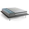 Talamo Italia - Materasso piazza e mezza Ines, Materasso in Memory Foam e Gel a 9 zone differenziate, 100% Made in Italy, Anti acaro e Anallergico, Cm 120x190h27