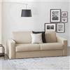 Dmora Talamo Italia - Divano letto 3 posti Aliana, Sofà Soggiorno apertura girevole in tessuto imbottito, Braccioli standard, 100% Made in Italy, Cm 220x95h90, Beige