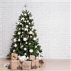 Dmora - Albero di Natale 210 cm Amsterdam, Pino artificiale, Albero effetto reale, Alberello natalizio extra folto, 109x109 h210 cm, Verde