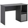 Dmora Scrivania Olsztyn, Scrittoio Multiuso, Tavolo per Ufficio Porta PC, Piano di Lavoro, 120x80 h55 cm, Nero