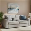 Dmora Talamo Italia - Divano letto 3 posti Addolorata, Sofà Soggiorno con apertura girevole, Tessuto imbottito, Braccioli slim, 100% Made in Italy, Cm 200x95h90, Grigio
