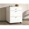 Dmora - Cassettiera Yorgos, Cassettiera camera da letto, Settimino con 3 cassetti, 47x45h61 cm, Bianco