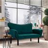Dmora - Divano Letto 2 posti Aquilonis, Sofà trasformabile, Divanetto per Ospiti, Poltrona Letto, 140x65 h70 cm, Azzurro
