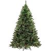 Dmora - Albero di Natale 150 cm Vienna, Pino artificiale, Albero effetto reale, Alberello natalizio extra folto, 99x99 h150 cm, Verde