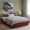 Talamo Italia - Letto alla francese Chloe, Letto contenitore in tessuto, Apertura frontale, adatto per materasso Cm 140x200, 100% Made in Italy, Beige