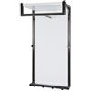 HAKU Appendiabiti da Parete Cromo Scuro, Bianco, MDF, Metallo - Dim. L 40 cm x A 80 cm x P 30 cm, Stile Moderno