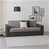 Dmora Talamo Italia - Divano fisso 2 posti Rosanna, Sofà Soggiorno in tessuto imbottito, Braccioli standard, 100% Made in Italy, Cm 200x95h90, Grigio e Antracite