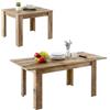 Dmora - Tavolo allungabile Corbara, Consolle con allunghe, Tavolo da pranzo multiuso, Ripiano estensibile da cucina, Made in Italy, 137x90 h79 cm, Acacia