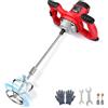 Anbull 2100W miscelatore per malta,Miscelatore Cemento, Miscelatore per Colla, Miscelatore Camion Betoniera, 6 velocità 0-930 giri/min, miscelatore per malta M14