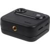 Lapiglo Action Camera 4K con schermo flip e obiettivo grandangolare per vlogging, impermeabile con supporto sul petto, corpo compatto da 68 mm (nero)