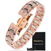 MagnetRX® Bracciale Magnetico da Uomo in Rame - EllipseMAX 5X con Magneti da 5.000 Gauss - Bracciale Uomo in Rame 99,9%, Lunghezza Regolabile, Design Pneumatico