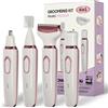 Generic Rasoio elettrico ricaricabile 4 in 1 per donne, viso, naso, gambe, ascelle, bikini, trimmer Wet & Dry Grooming Kit