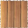 ALFORZAN Piastrelle per balcone in legno naturale finito, 30 cm x 30 cm, set da 36 pezzi, circa 3,3 m², per balcone, terrazza, piscina, soggiorno