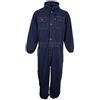 Backbayia - Pantaloni da saldatore per costume da saldatura, jeans, tuta resistente a fiamma, uniforme da lavoro, blu