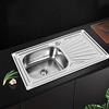 Kedia Lavello da cucina, lavello da incasso in acciaio inossidabile per cucine e bagni, lavello con filino+scolapiatti (90 x 50 x 15 cm)