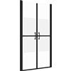 vidaXL Porta per Doccia in ESG Semi Satinato (93-96) x190 cm
