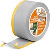 Quest Battiscopa 4in1 Flessibile 120 mm Autoadesivo - Grigio, 10 m