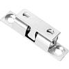 METALLIXITY Sfera Chiusure (40mm x 9mm x 11mm), Ottone Doppio Sfera Chiusure - per Casa Cucina Armadio Credenza Porta, Argento Tono