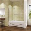 OCEAN ITALY S.R.L. Sopravasca da Bagno Doccia 90xH.140cm Due Ante Apribili Vetro 6mm Cromato