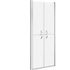 vidaXL Porta per Doccia in ESG Satinato 71x190 cm