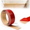 SahCognitual Profilo di Transizione Pavimento, Striscia di Transizione 2M x 5CM, Striscia di Soglia Autoadesiva in PVC, Striscia di Giunzione per Pavimenti in Laminato, Vinile e Piastrelle (Rovere Chiaro-2M5CM)