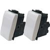 Voltix Set di 2 Invertitori Compatibili con Bticino Matix, compatibile con bticino interruttore Matix Pulsante (2 Invertitori)
