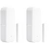 Leikurvo Sensore per porta WiFi, 2 pezzi, contatto con finestra, Smart Home, sensore di contatto intelligente per finestra per Tuya APP/Zigbee, sicurezza domestica e automazione intelligente domestica