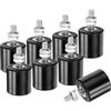 QUARKZMAN 8Pcs Rullini Guida Per Cancelli Scorrevoli Rullini In Nylon Da 1.7 Assieme Di Supporto Per Cancelli Guida Universale Con Cuscinetti A Sfere Sigillati Per Cancelli Scorrevoli Nero