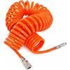 Topolenashop Tubo Aria Compressa a Spirale 8 Metri Flessibile | Ø 5x8 mm | Con Attacco Rapido 1/4" | Tubo Pneumatico Alta Resistenza per Compressore, Officina e Garage