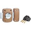 Thirard Serrurerie de Picardie 00807310 - Serratura di sicurezza HTE SP 7310 a pulsante, con cilindro a pompa di 40 mm, in bronzo epossidico, 4 chiavi comprese
