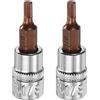 QUARKZMAN 2pz 1/8 Presa esagonale 1/4 Attacco quadrato SAE Prolunga punta da impatto set avvitatore per dadi a potenza Acciaio S2 & CR-V Presa a cricchetto punte per chiave