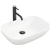 Rea - Lavabo Bagno Da Appoggio Claudia Bianco 510 X 340 X 130 mm Ceramica (Bianco)