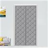 WENT Tenda per Porta Inverno Termica 95 x 200cm, Magnetica Tenda Isolante Termico per Porte, Adatto per l'aria condizionata e il riscaldamento degli ambienti per riscaldarsi. Grigio