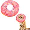 Xinzistar Cat Cone - Kit di protezione post-operatoria per gattini e gatti, morbido, comodo, regolabile, in cotone (S, rosa)