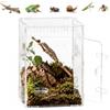 Dexpally Terrario in acrilico trasparente per ragni, lumache, rane e coccinelle, 30 x 20 x 15 cm, rettangolare, 360°, con ventilazione trasversale