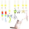 ZBHDEYG 7 pezzi giocattoli di peluche interattivi per gatti indoor