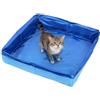 XBAIPIN Piscina Pieghevole per Cani e Gatti - Pataugerio Quadrato | 50x50x10 cm per cuccioli e gattini - Vaschetta portatile per bagno e rinfresco estivo, ideale per animali di piccola taglia