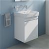 Geberit Renova Plan lavabo, evineo ineo5 evo mobile La: 55 cm, 1 anta, con maniglia incassata,, 501634001+BE0984WM, Renova Plan [Mobili da Bagno > Mobili con Lavabo Integrato]