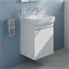 Geberit Renova Plan lavabo, evineo ineo5 evo mobile La: 55 cm, 1 anta, con maniglia incassata,, 501635001+BE0984WM, Renova Plan [Mobili da Bagno > Mobili con Lavabo Integrato]